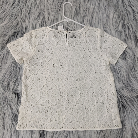 NWT Lace LOFT short sleeve top - Picture 4 of 6